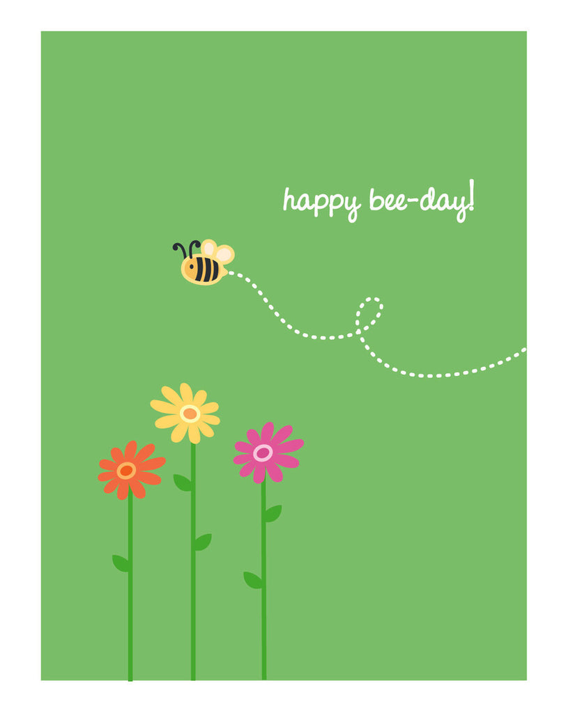 Bee Birthday Card