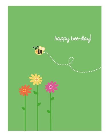 Bee Birthday Card