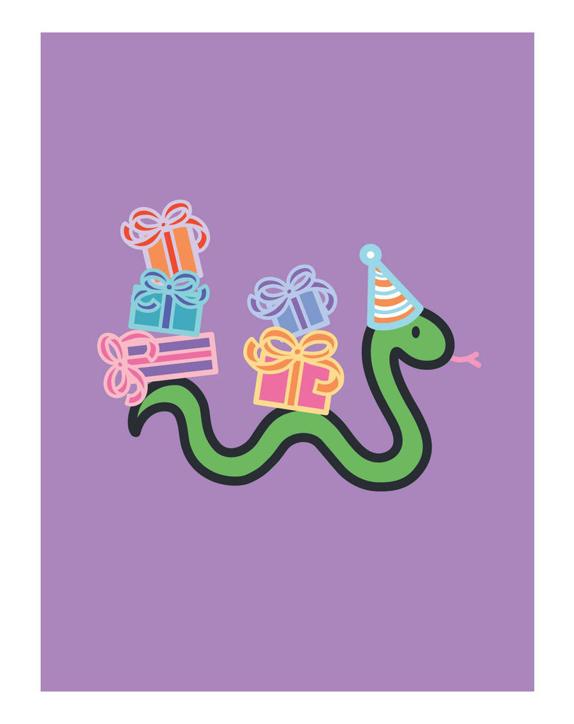 Snake Birthday Card