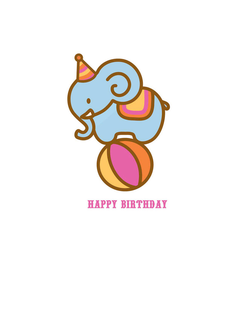 Elephant Birthday Card