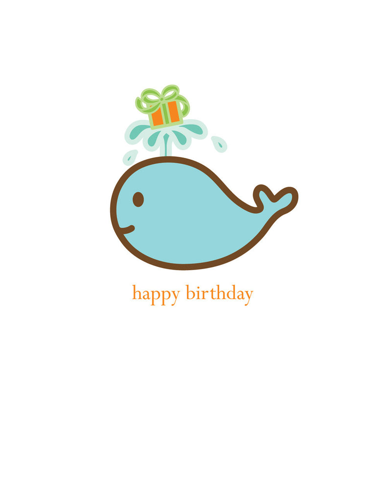 Whale Birthday Card