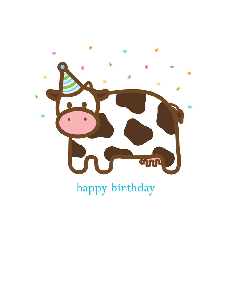 Cow Birthday Card
