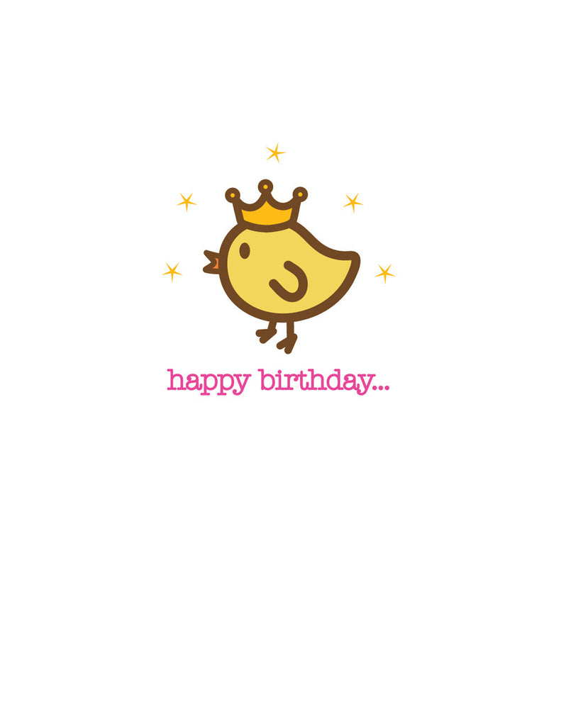 Chick Birthday Card