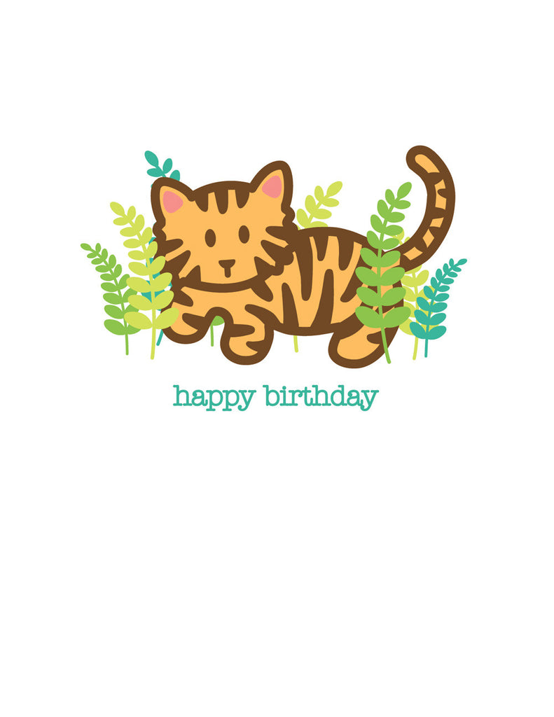 Tiger Birthday Card