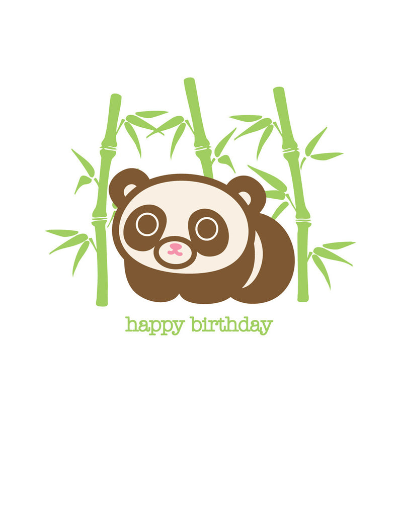 Panda Birthday Card