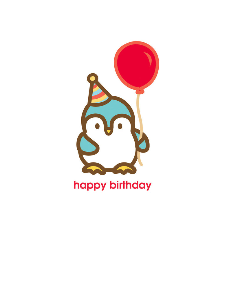 Penguin Birthday Card