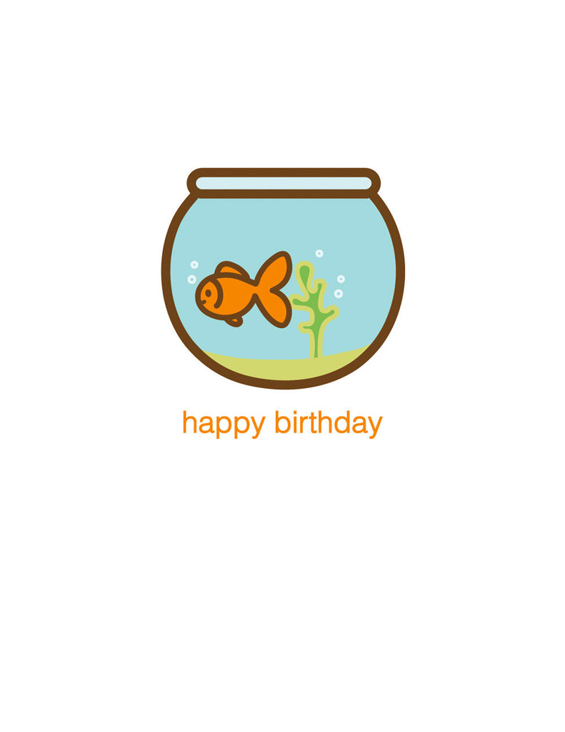 Goldfish Birthday Card