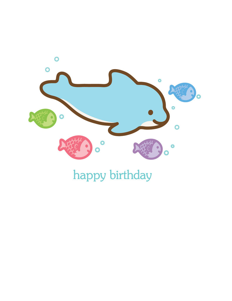 Dolphin Birthday Card