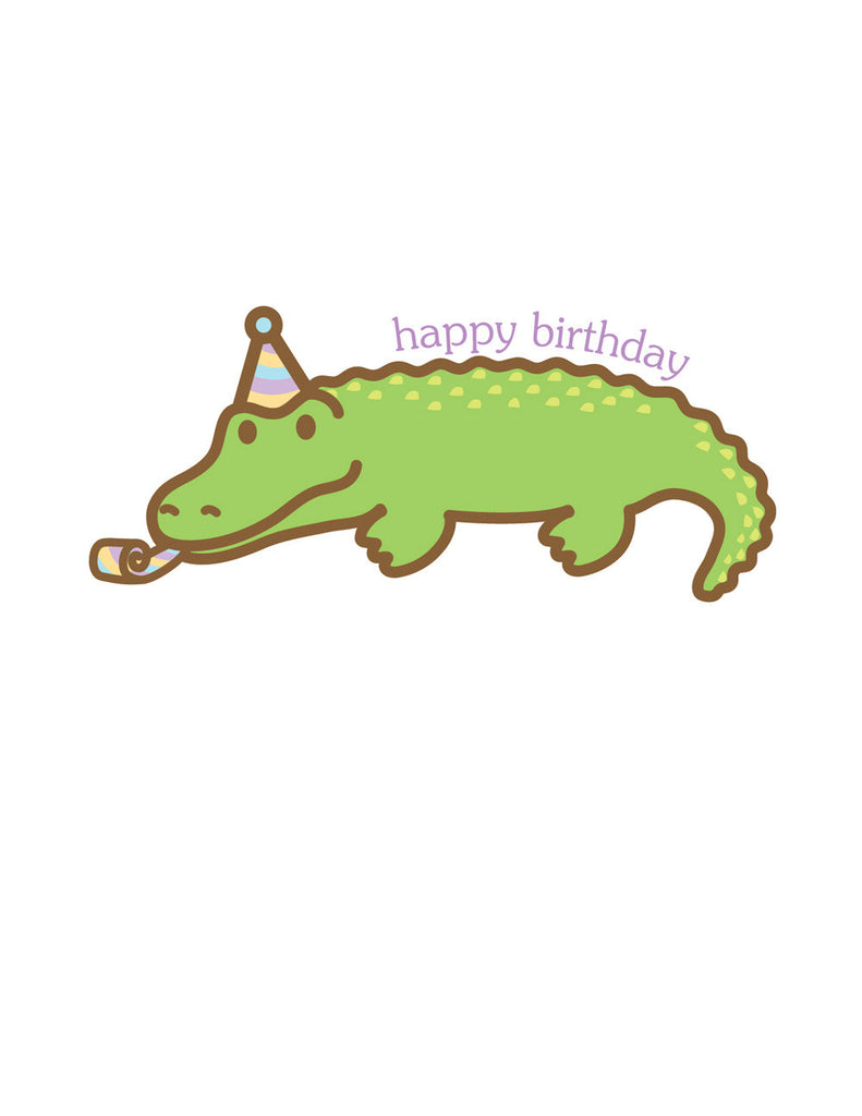 Alligator Birthday Card