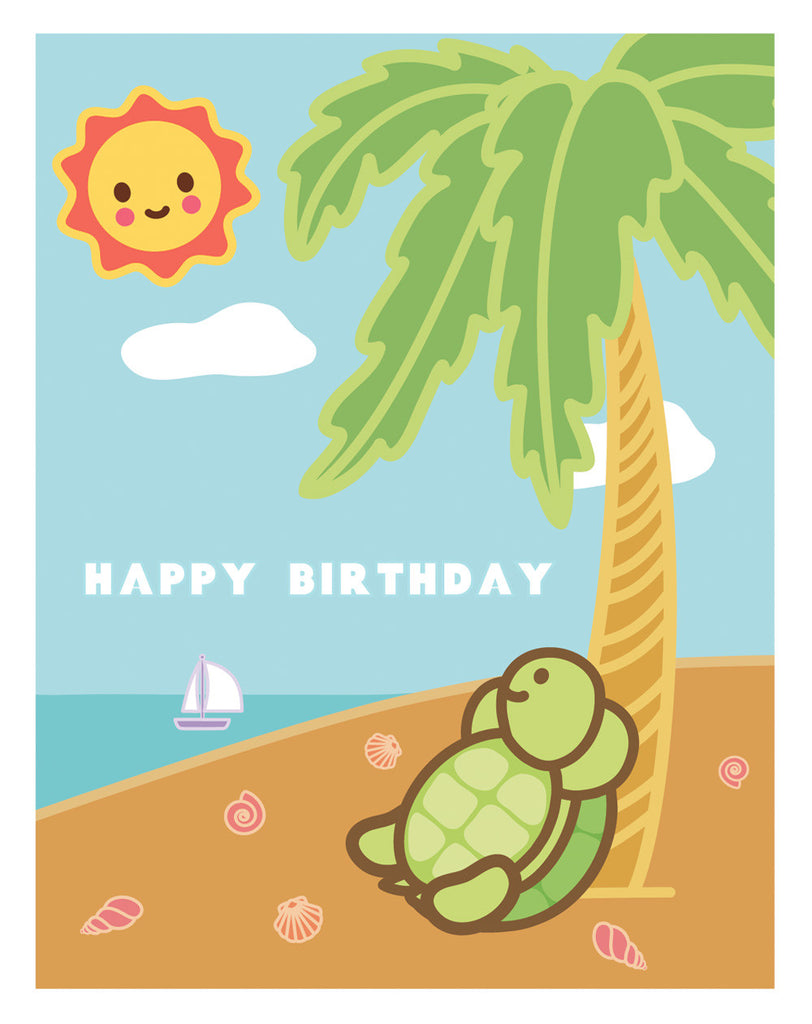 Turtle Birthday Card