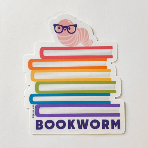 Bookworm Sticker