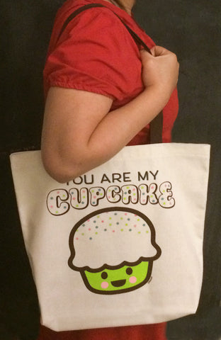 You Are My Cupcake Canvas Tote Bag