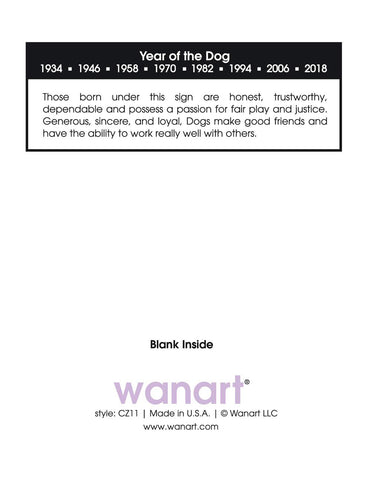 Zodiac Dog Card