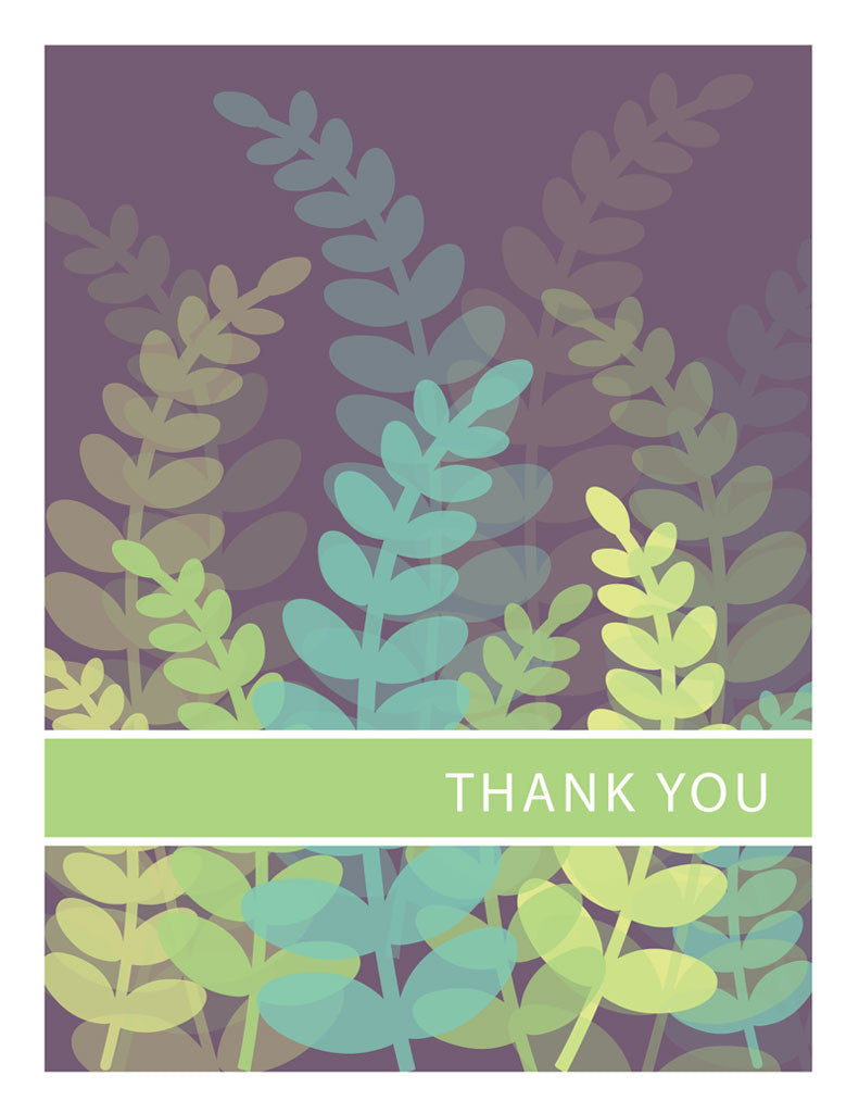 Fern Thank You Card