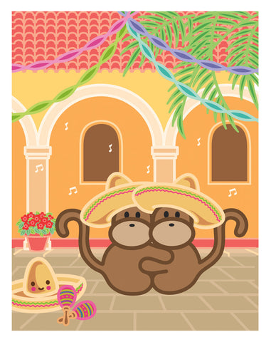 Kiwi and Pear in Mexico Card