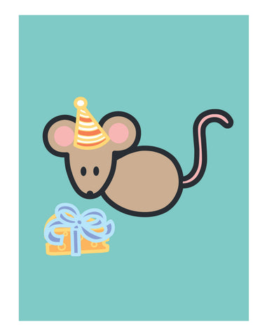 Mouse Birthday Card