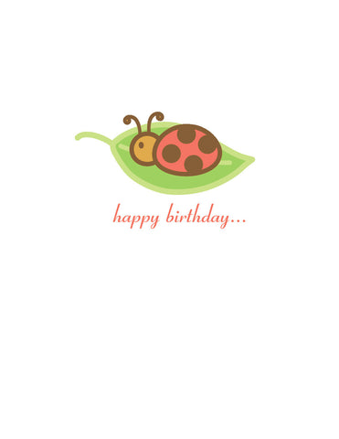 Ladybug Birthday Card