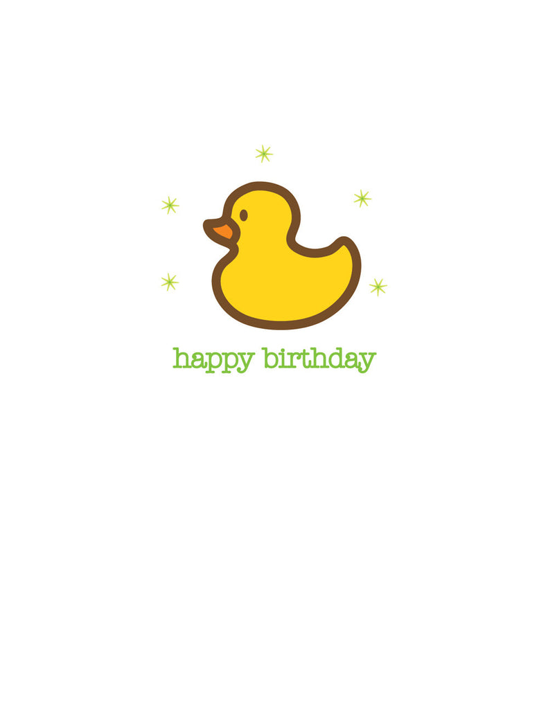 Ducky Birthday Card