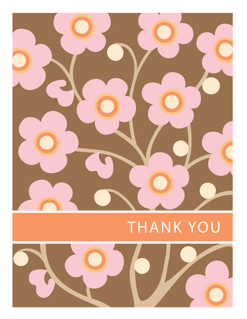 Cherry Blossoms Thank You Card