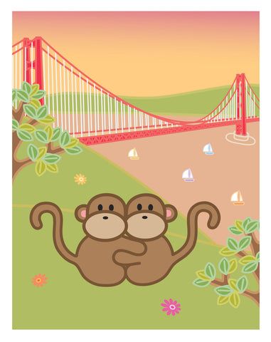 Kiwi and Pear in San Francisco Card