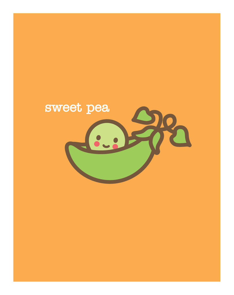 Sweet Pea New Baby Card