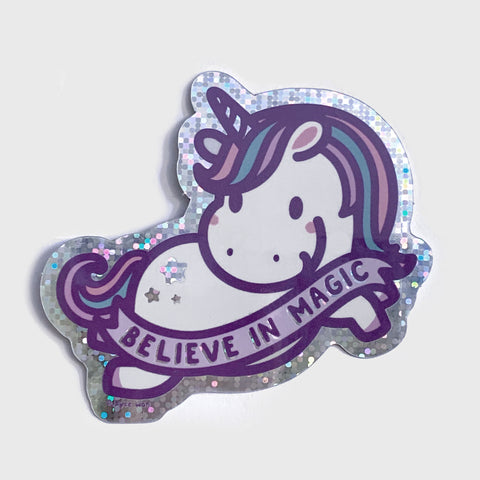 Believe In Magic Unicorn Sticker