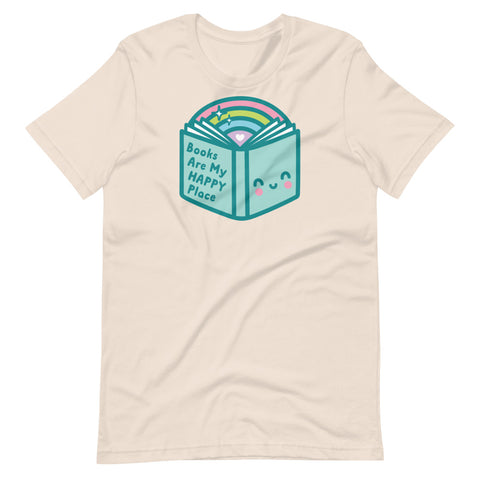 Books Are My Happy Place T-Shirt (6 colors)