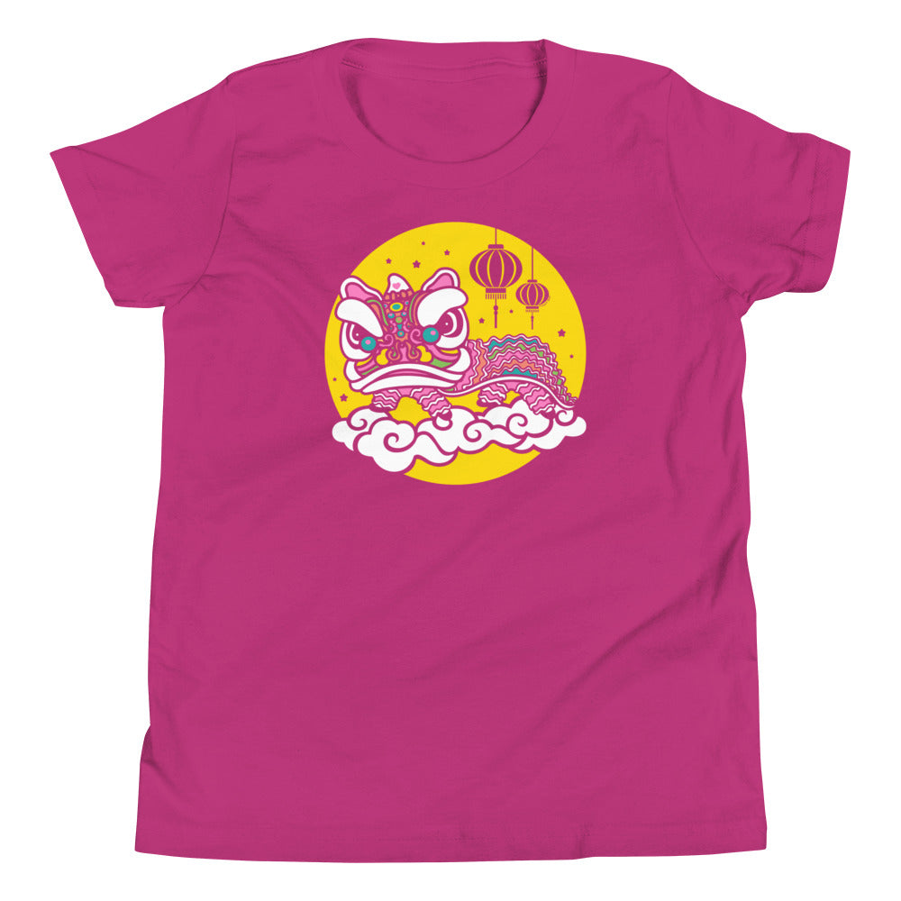 Lion Dance Golden Moon Kids T-Shirt (5 colors)